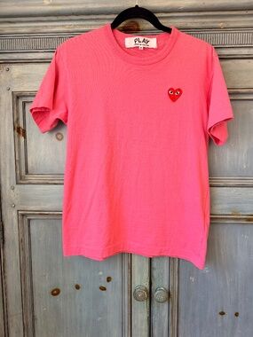 Comme des Garçons Play Pink Heart Tee Size M